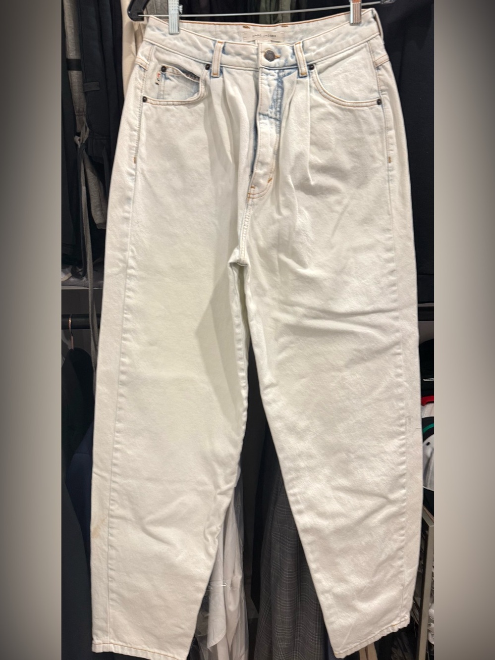 Marc Jacobs White Washed Denim color Relaxed Women’s Jeans